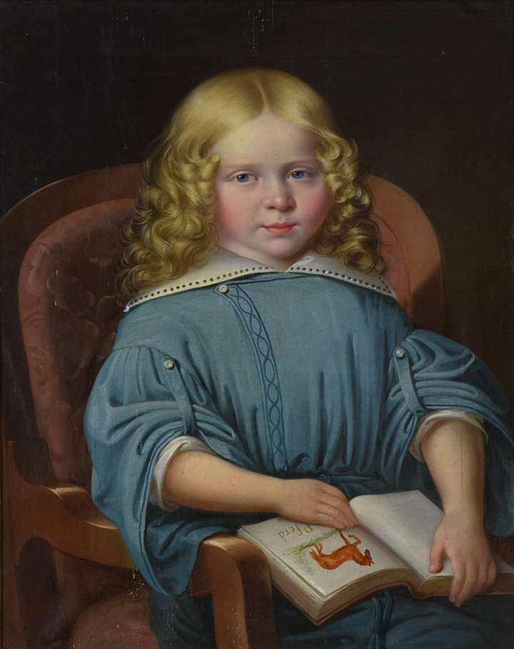 Portrait of a Boy with Book